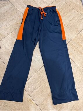 Navy and Orange Casual Joggers w/Pockets